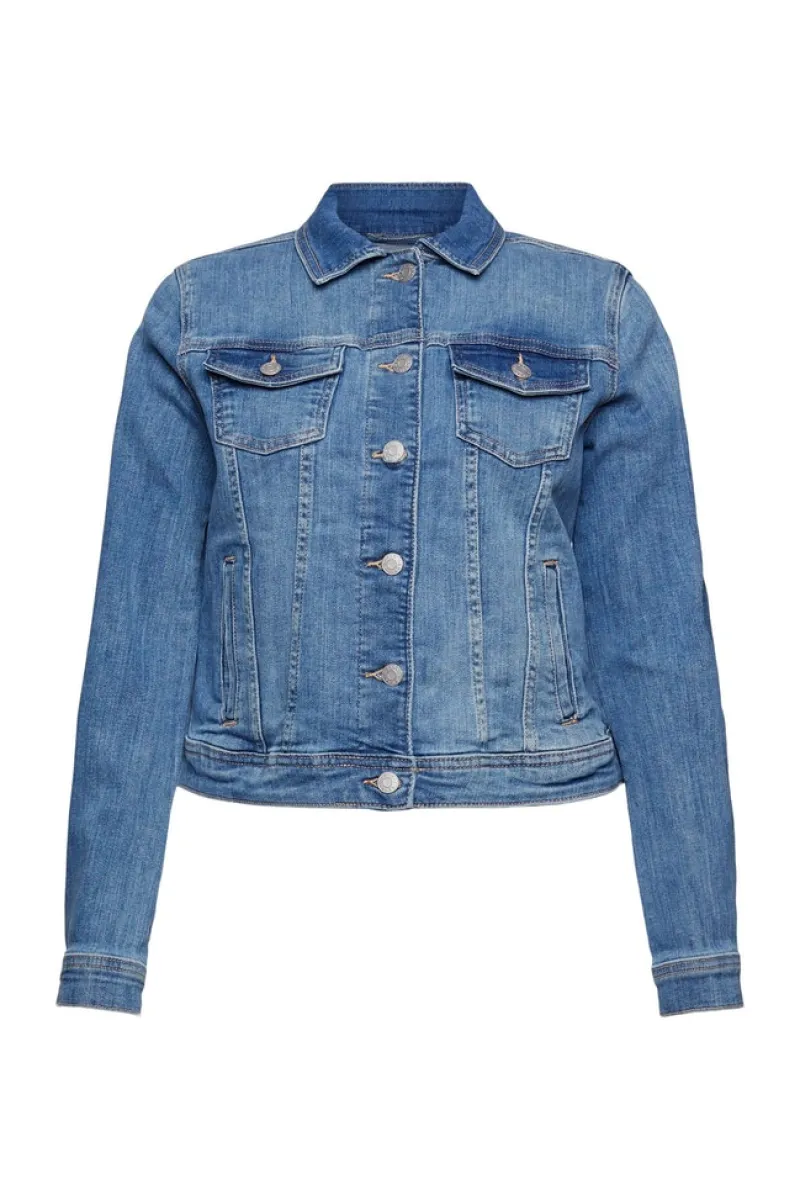 Esprit Jacken*Jeansjacke im Used-Look blue light washed