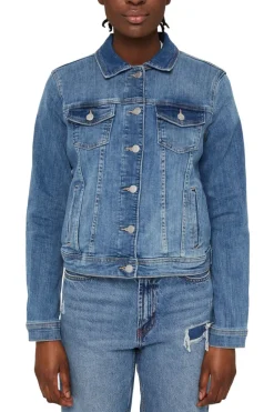 Esprit Jacken*Jeansjacke im Used-Look blue light washed