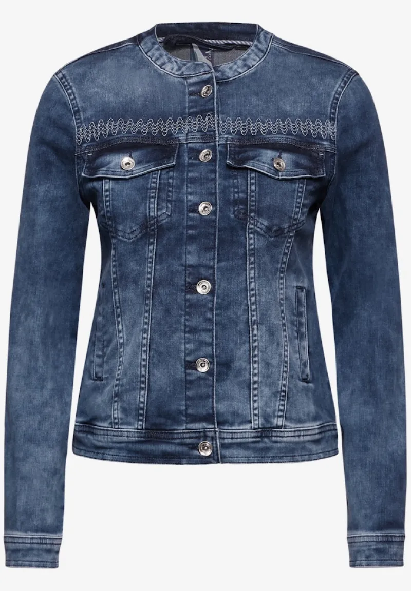 Cecil Jacken*Jeansjacke mid blue wash