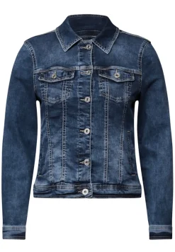 Cecil Jacken*Jeansjacke mid blue wash