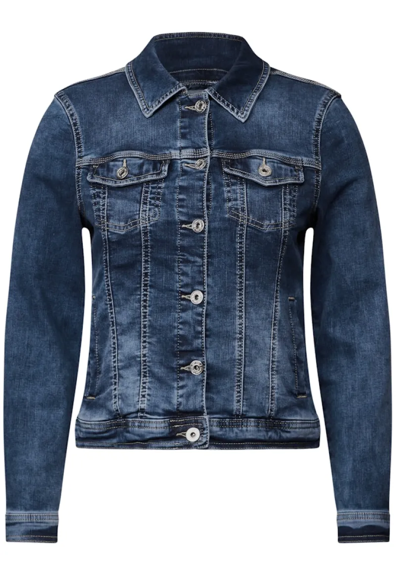 Cecil Jacken*Jeansjacke mid blue wash