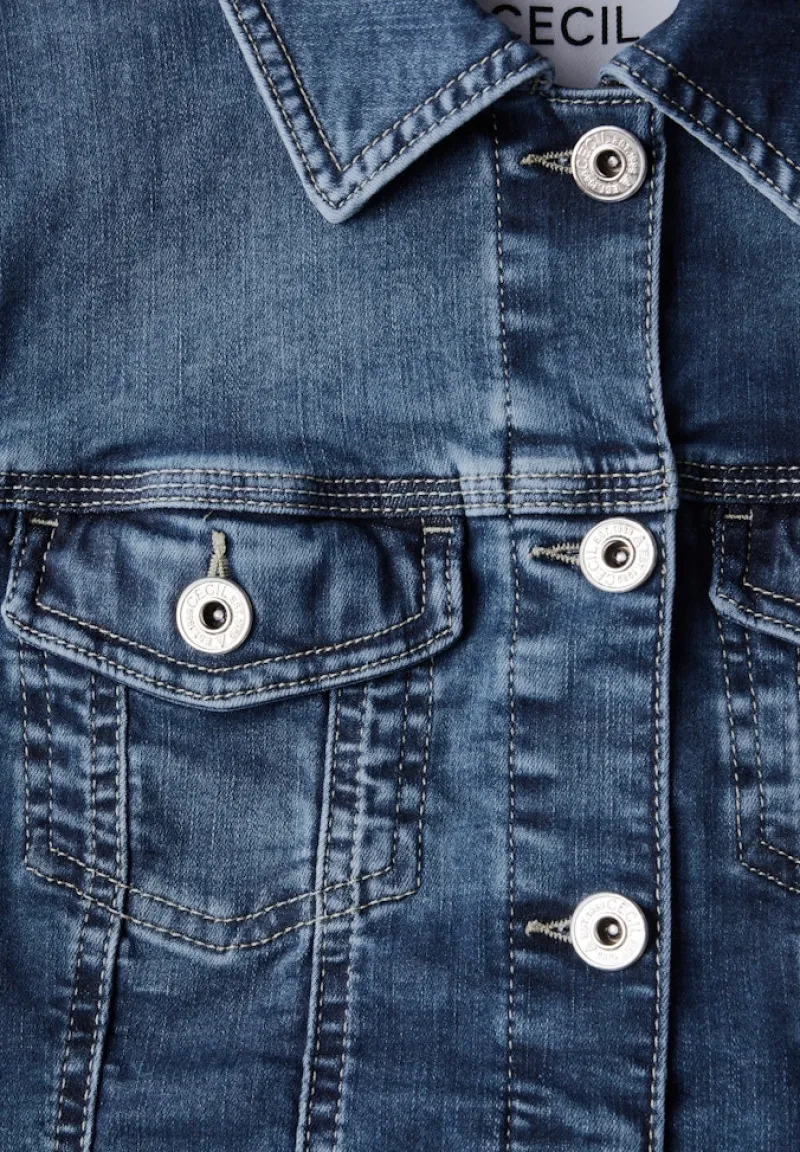 Cecil Jacken*Jeansjacke mid blue wash