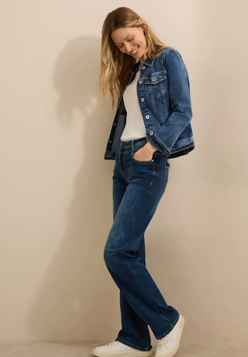 Cecil Jacken*Jeansjacke mid blue wash