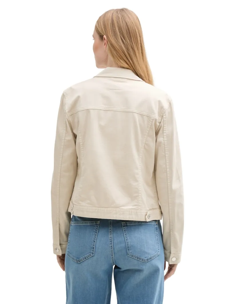 Tom Tailor Jacken*Jeansjacke mit Eingriffstaschen sand stone beige