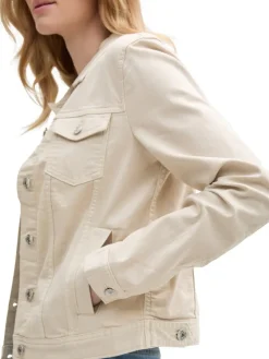 Tom Tailor Jacken*Jeansjacke mit Eingriffstaschen sand stone beige
