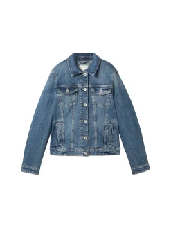Tom Tailor Jacken*Jeansjacke mit recycelter Baumwolle used dark stone blue denim