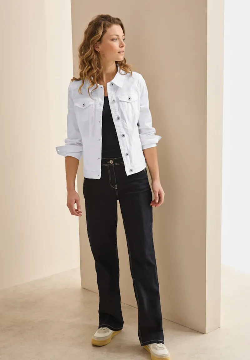 Cecil Jacken*Jeansjacke mit Taschen white