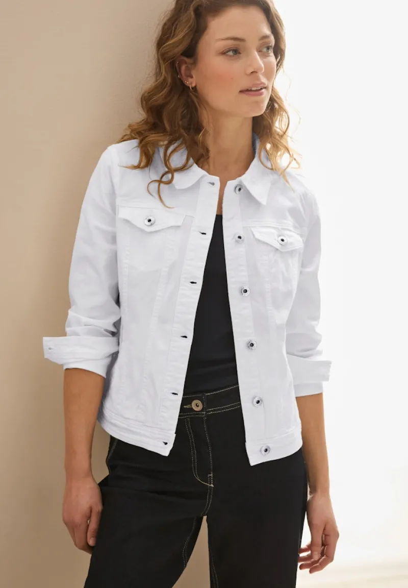 Cecil Jacken*Jeansjacke mit Taschen white