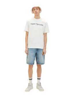 Tom Tailor Denim Shorts*Jeansshorts destroyed light stone blue den