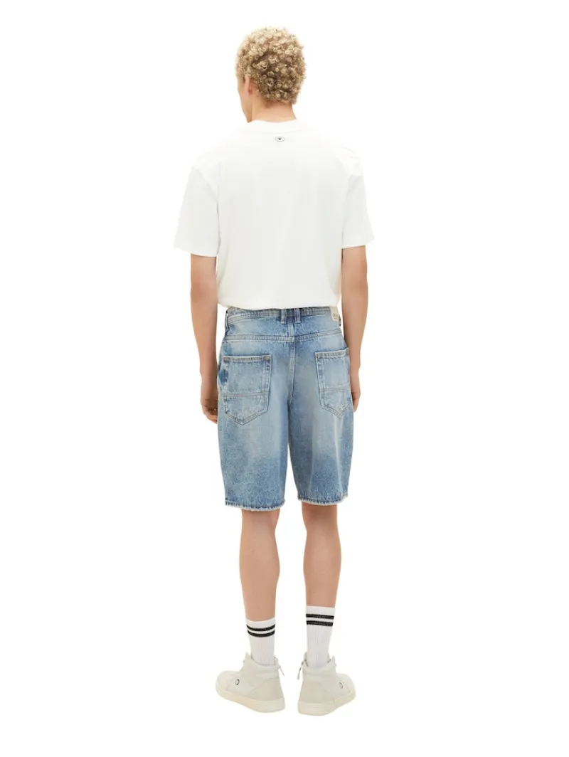 Tom Tailor Denim Shorts*Jeansshorts destroyed light stone blue den