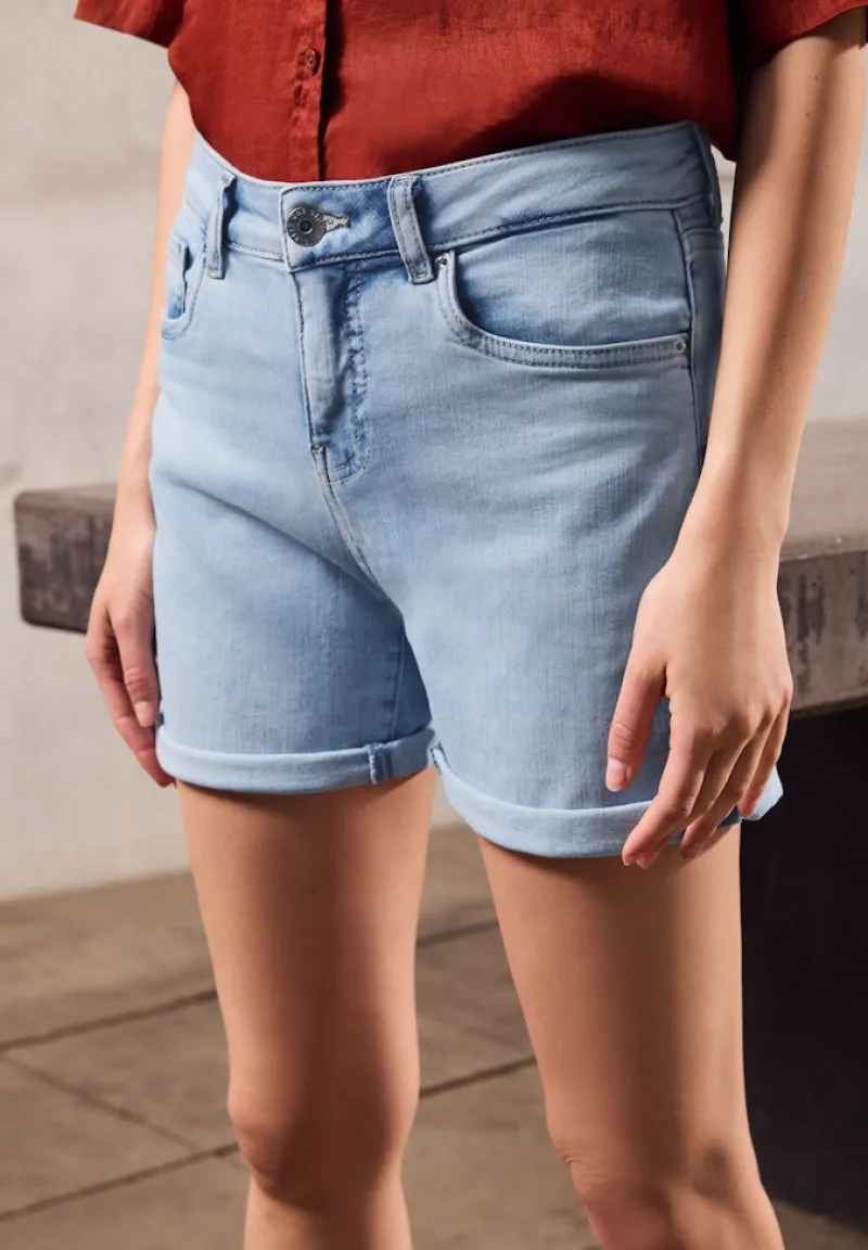 STREET ONE STUDIO Shorts*Jeansshorts im Casual Fit ultra bleach random
