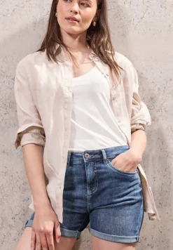 STREET ONE STUDIO Shorts*Jeansshorts im Casual Fit dark blue wash