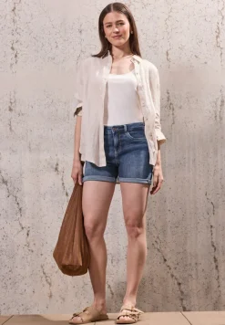 STREET ONE STUDIO Shorts*Jeansshorts im Casual Fit dark blue wash