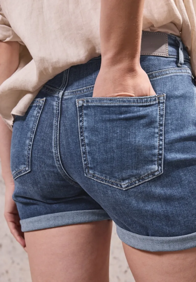 STREET ONE STUDIO Shorts*Jeansshorts im Casual Fit dark blue wash