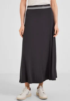 Cecil Röcke*Jersey Maxi Rock carbon grey
