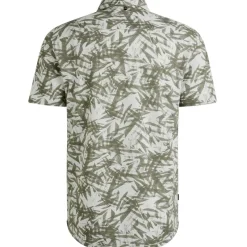 PME Legend Hemden|Big Boys*Jersey Pique Print Leaf Bright White