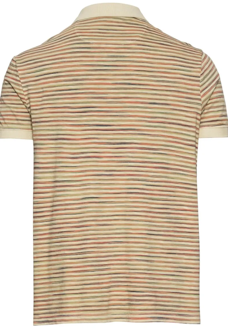 Camel Active Shirts*Jersey Poloshirt mit Multicolour-Streifen Beige