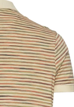 Camel Active Shirts*Jersey Poloshirt mit Multicolour-Streifen Beige
