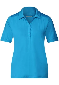 Street One Shirts*Jersey Poloshirt splash blue