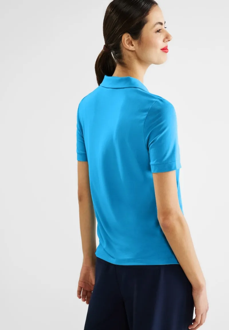 Street One Shirts*Jersey Poloshirt splash blue