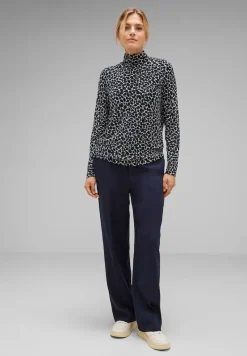 Street One Shirts*Jersey Printshirt deep blue