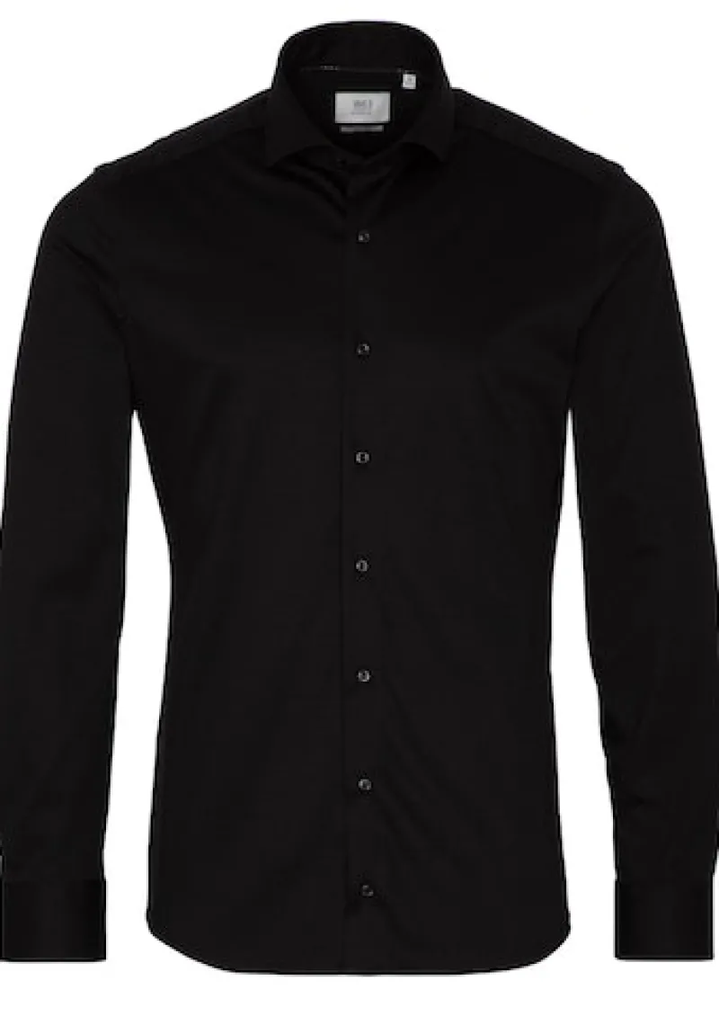 ETERNA Hemden|Big Boys*Jersey Shirt Jersey Langarm Schwarz