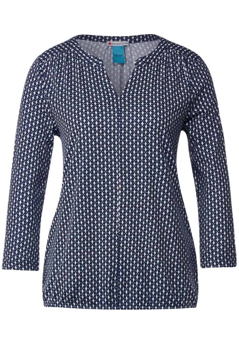 Street One Shirts*Jersey Shirt mit Print deep blue