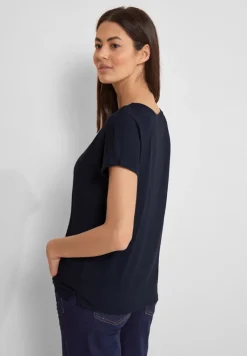 Street One Shirts*Jersey T-Shirt deep blue