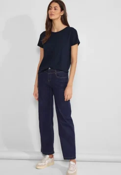 Street One Shirts*Jersey T-Shirt deep blue