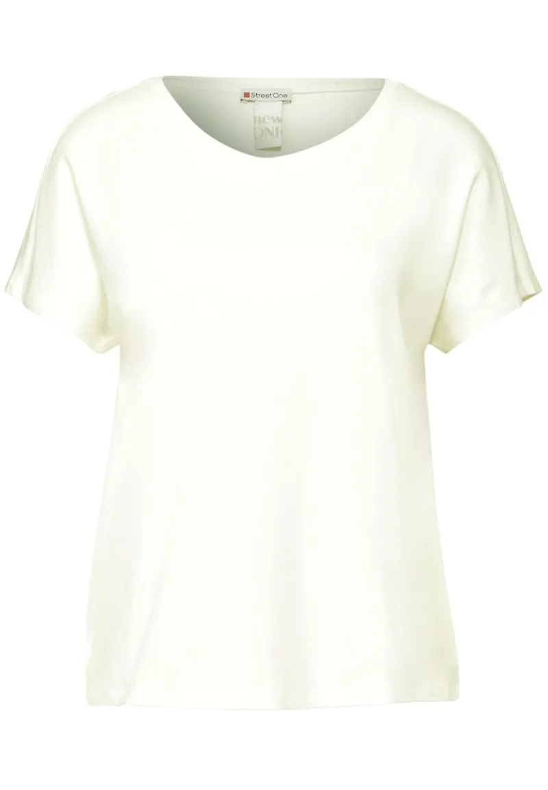 Street One Shirts*Jersey T-Shirt off white