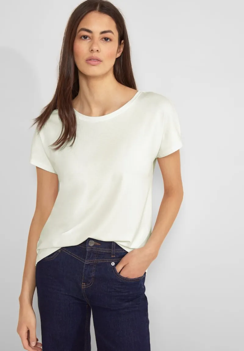 Street One Shirts*Jersey T-Shirt off white