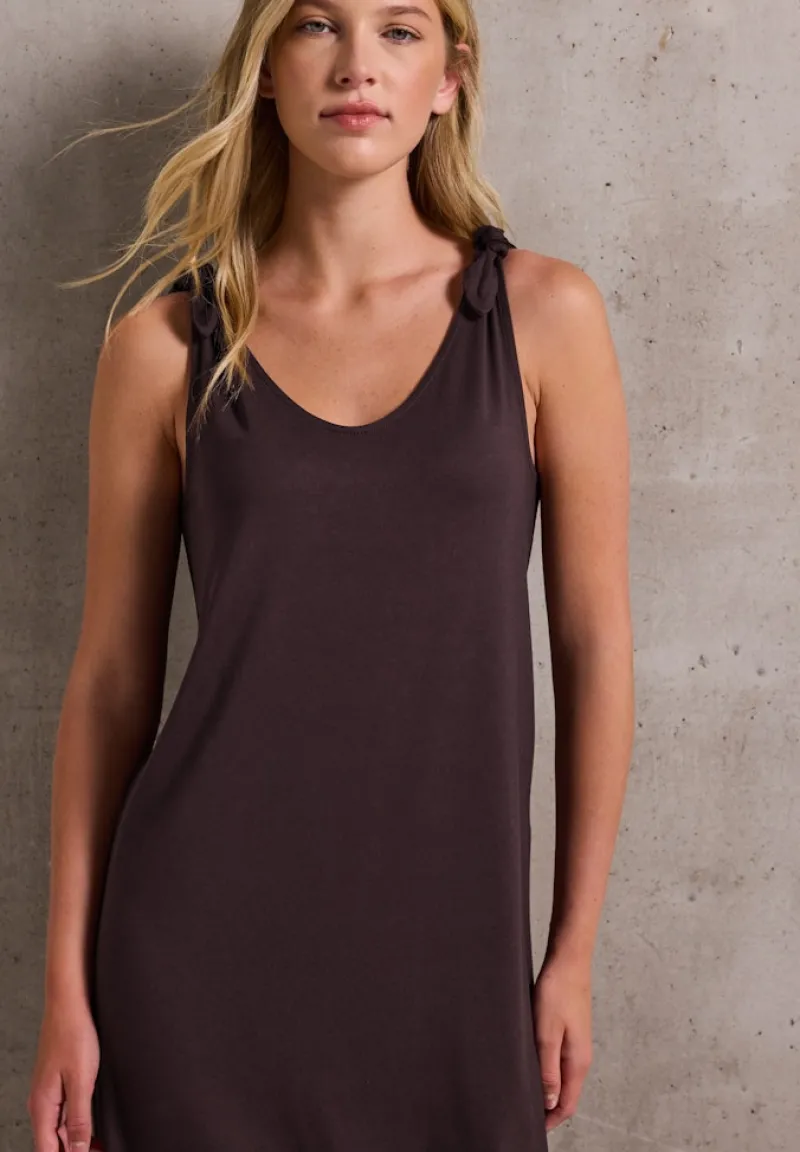 STREET ONE STUDIO Kleider*Jersey-Kleid mit Knoten fudge red