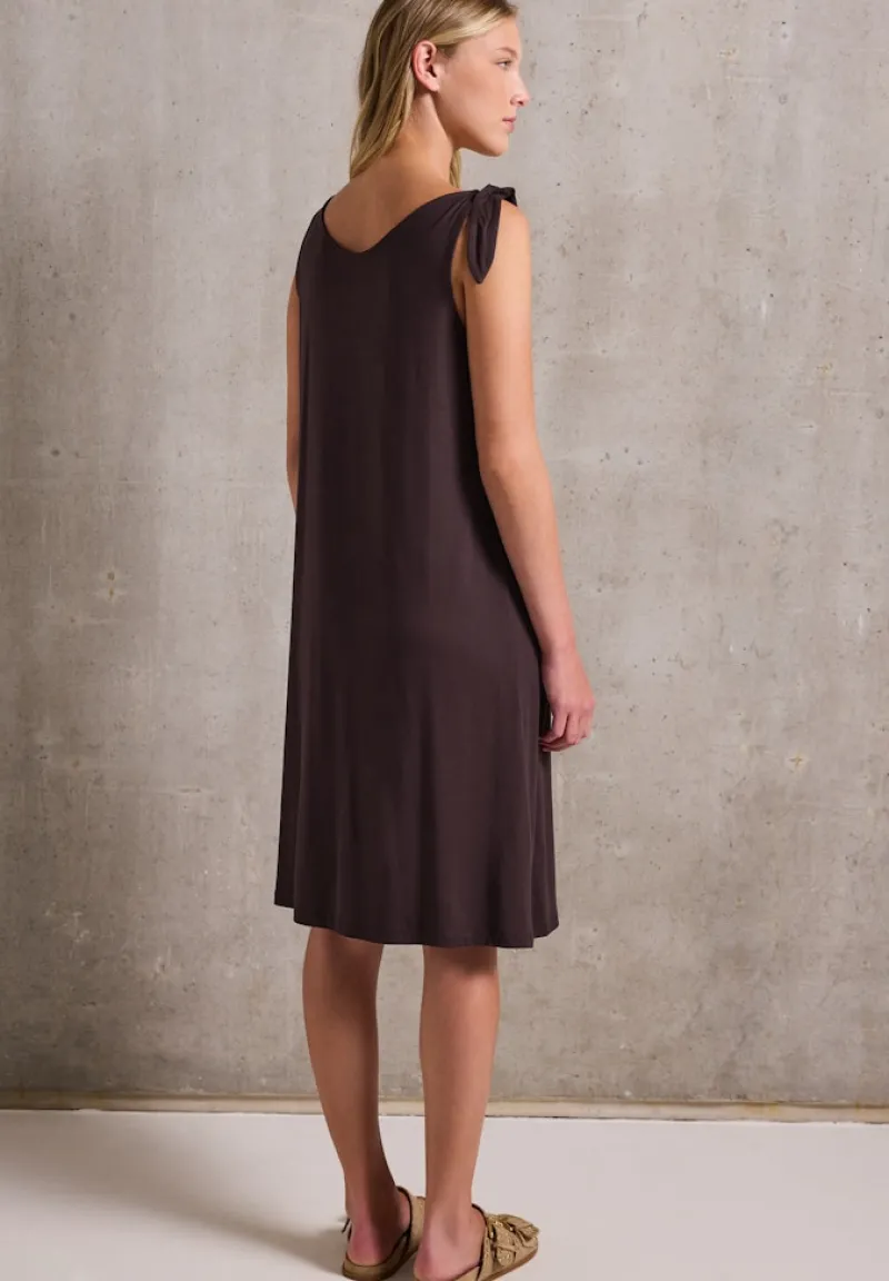 STREET ONE STUDIO Kleider*Jersey-Kleid mit Knoten fudge red