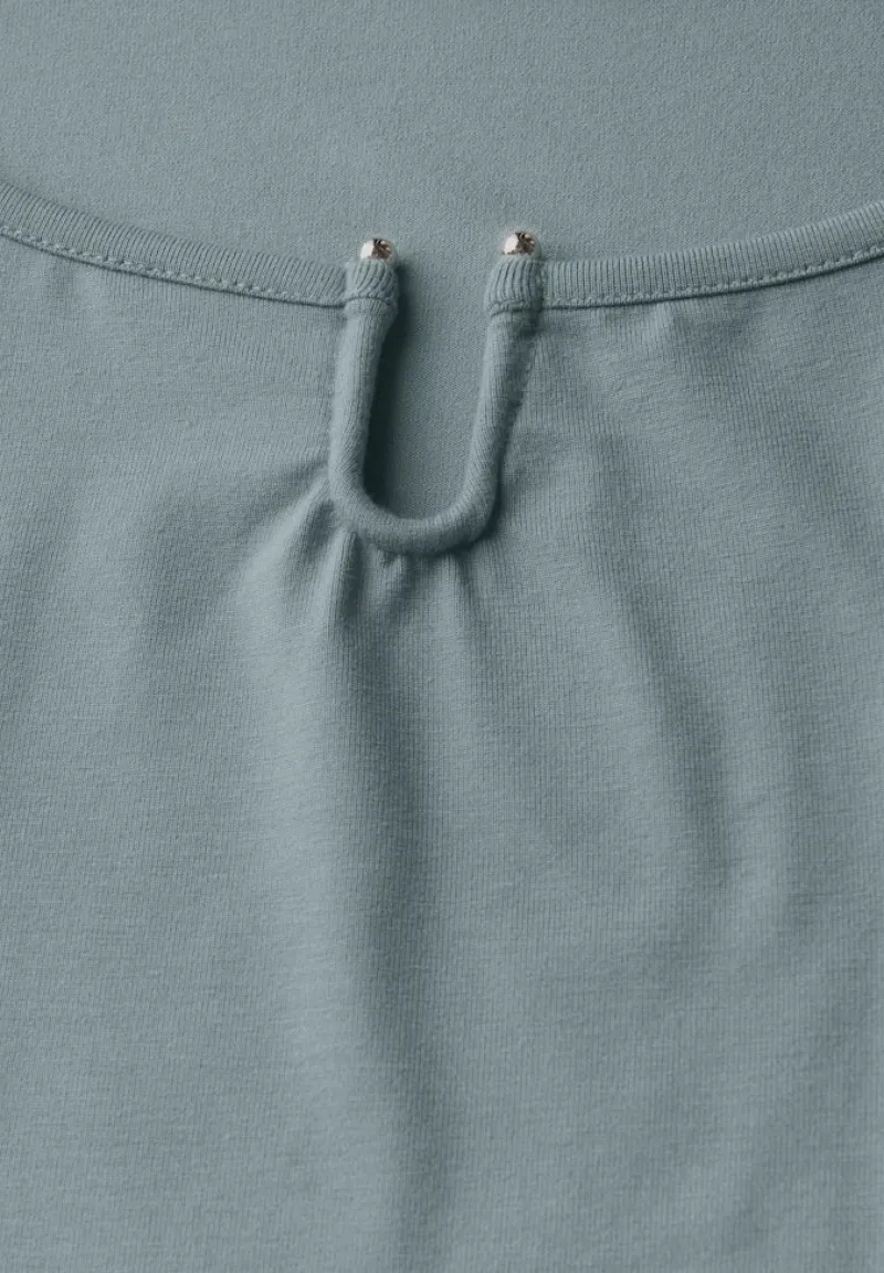 Street One Shirts*Jersey-Shirt mit Cut-Out arona blue