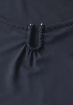 Street One Shirts*Jersey-Shirt mit Cut-Out deepwater blue