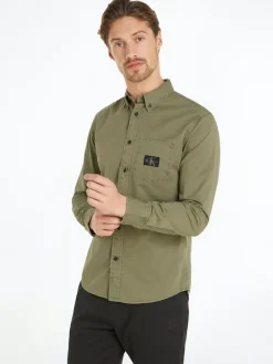 Calvin Klein Jeans Hemden*J30J325772 Dusty Olive