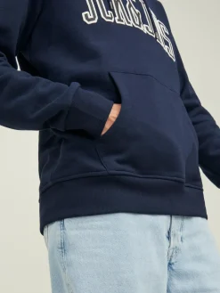 Jack & Jones Pullover & Sweatshirts*JJCEMB SWEAT HOOD Navy Blazer