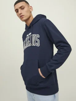 Jack & Jones Pullover & Sweatshirts*JJCEMB SWEAT HOOD Navy Blazer