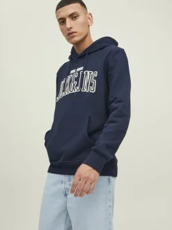 Jack & Jones Pullover & Sweatshirts*JJCEMB SWEAT HOOD Navy Blazer