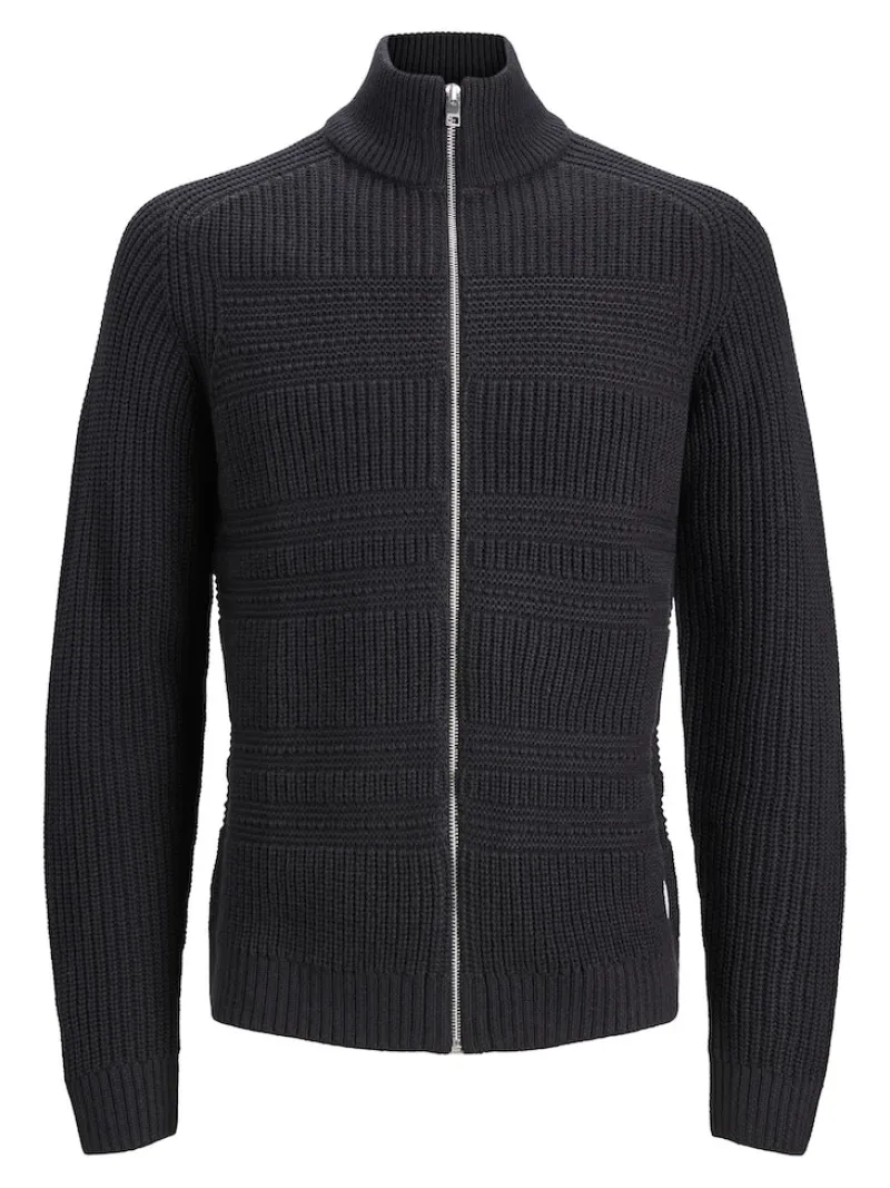 Jack & Jones Pullover & Sweatshirts*JJDAVIS KNIT FULL ZIP CARDIGAN Black