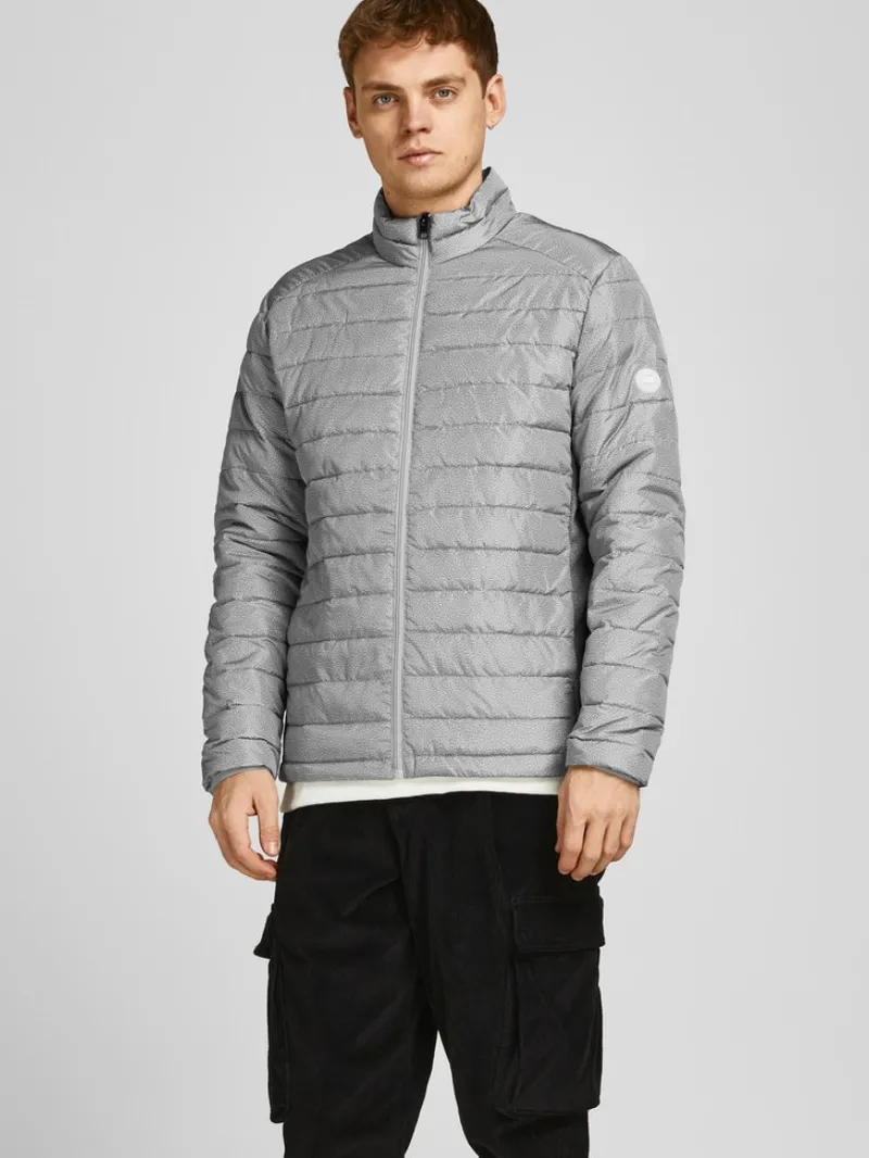 Jack & Jones Jacken*JJEACE SPRING PUFFER COLLAR SN Light Grey Melange