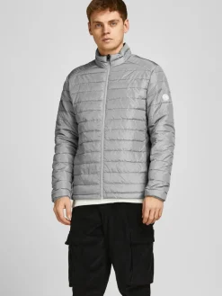 Jack & Jones Jacken*JJEACE SPRING PUFFER COLLAR SN Light Grey Melange