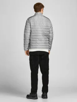 Jack & Jones Jacken*JJEACE SPRING PUFFER COLLAR SN Light Grey Melange