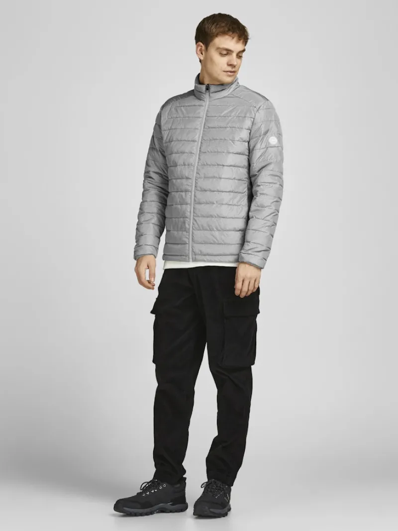 Jack & Jones Jacken*JJEACE SPRING PUFFER COLLAR SN Light Grey Melange