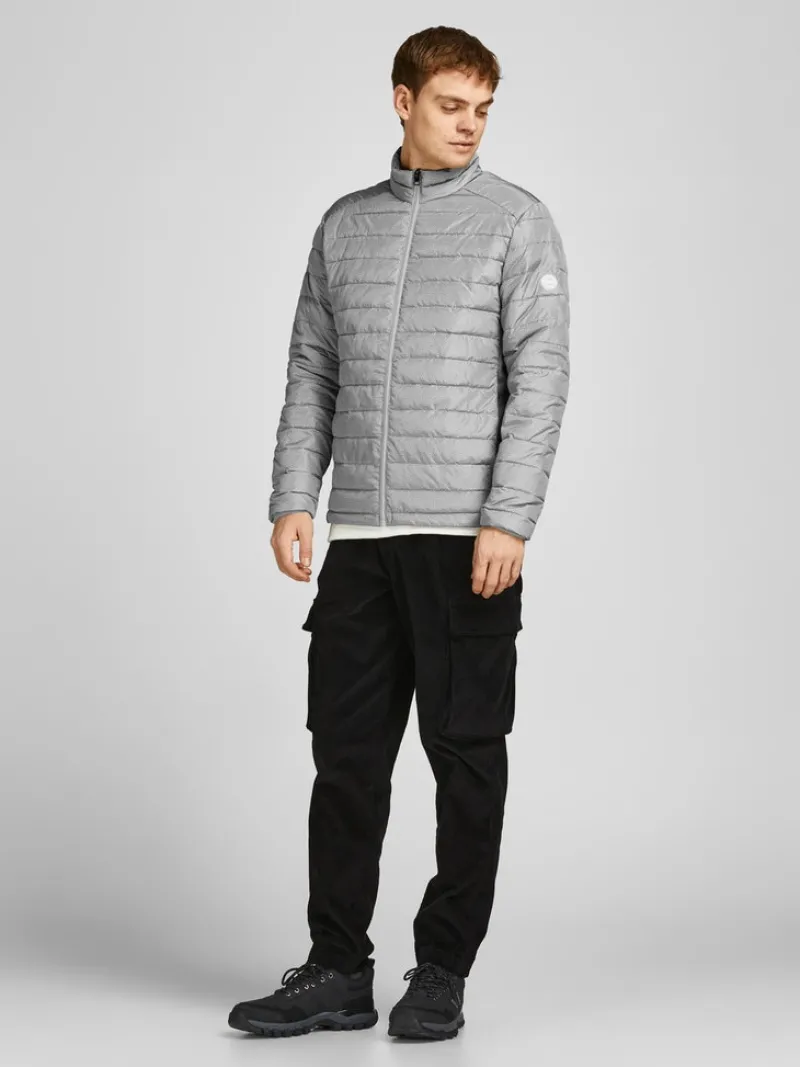Jack & Jones Jacken*JJEACE SPRING PUFFER COLLAR SN Light Grey Melange