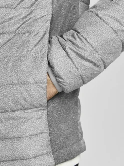 Jack & Jones Jacken*JJEACE SPRING PUFFER COLLAR SN Light Grey Melange