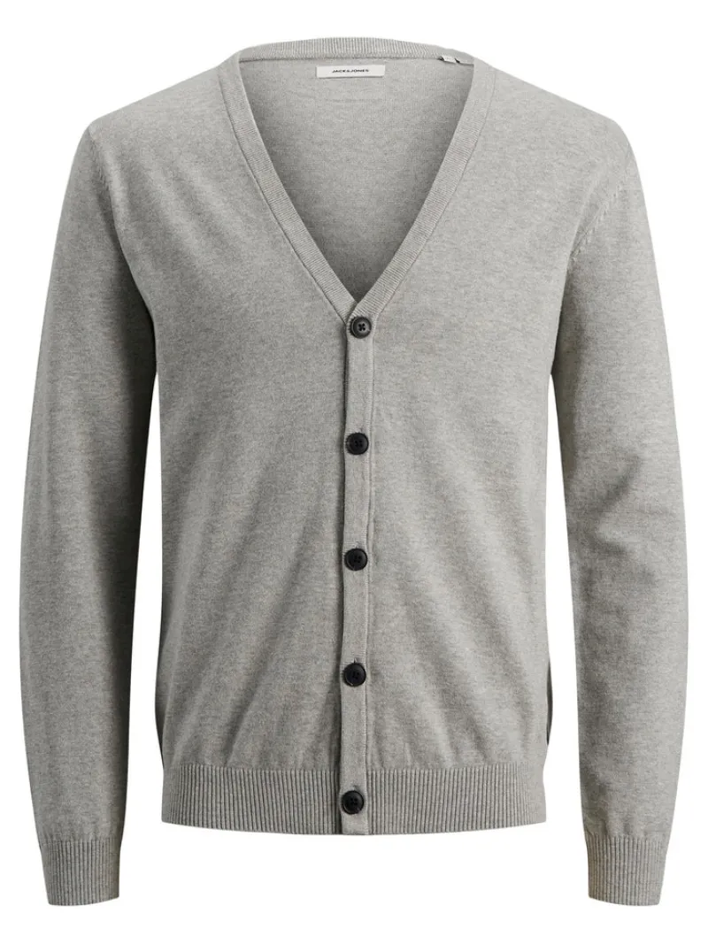Jack & Jones Pullover & Sweatshirts*JJEBASIC KNIT CARDIGAN Light Grey Melange