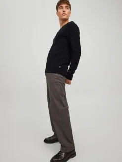 Jack & Jones Pullover & Sweatshirts*JJEBASIC KNIT V-NECK NOOS Black