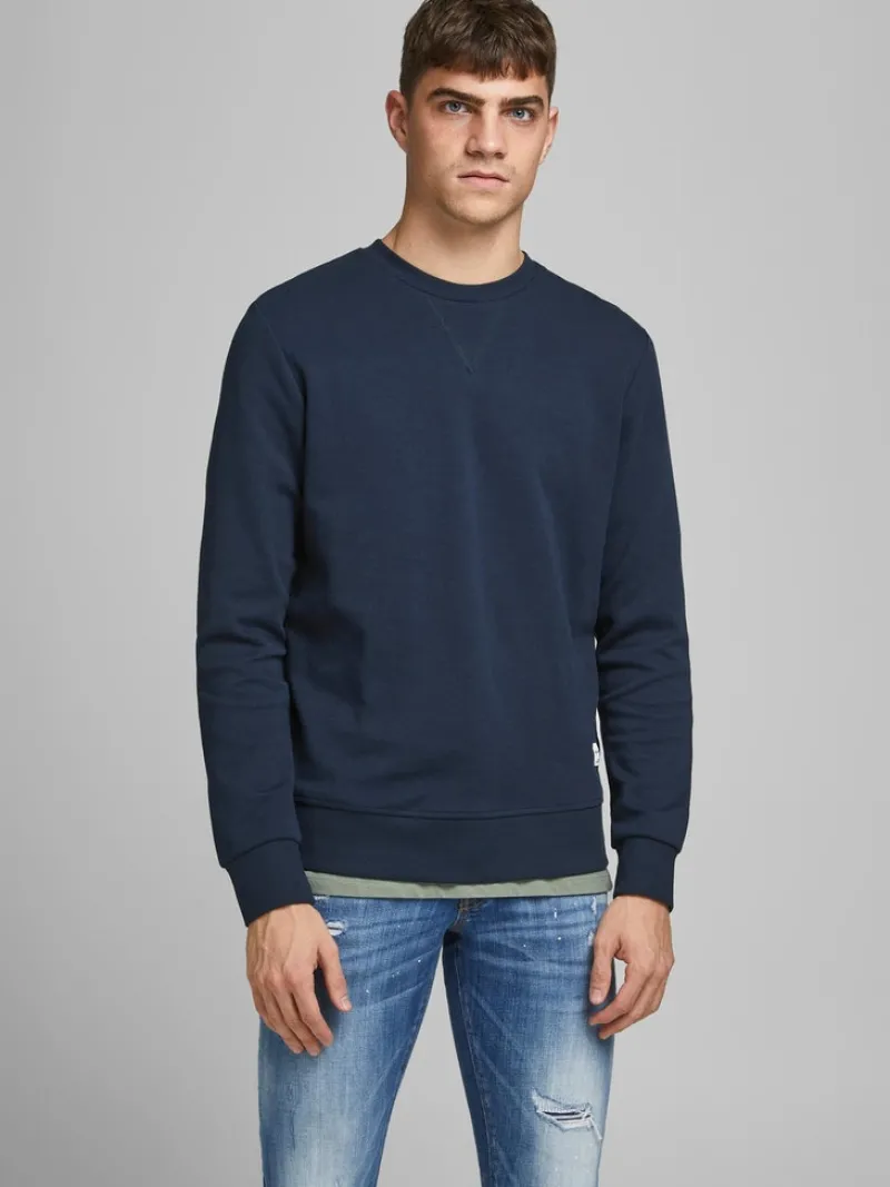 Jack & Jones Pullover & Sweatshirts*JJEBASIC SWEAT CREW NECK NOOS Navy Blazer