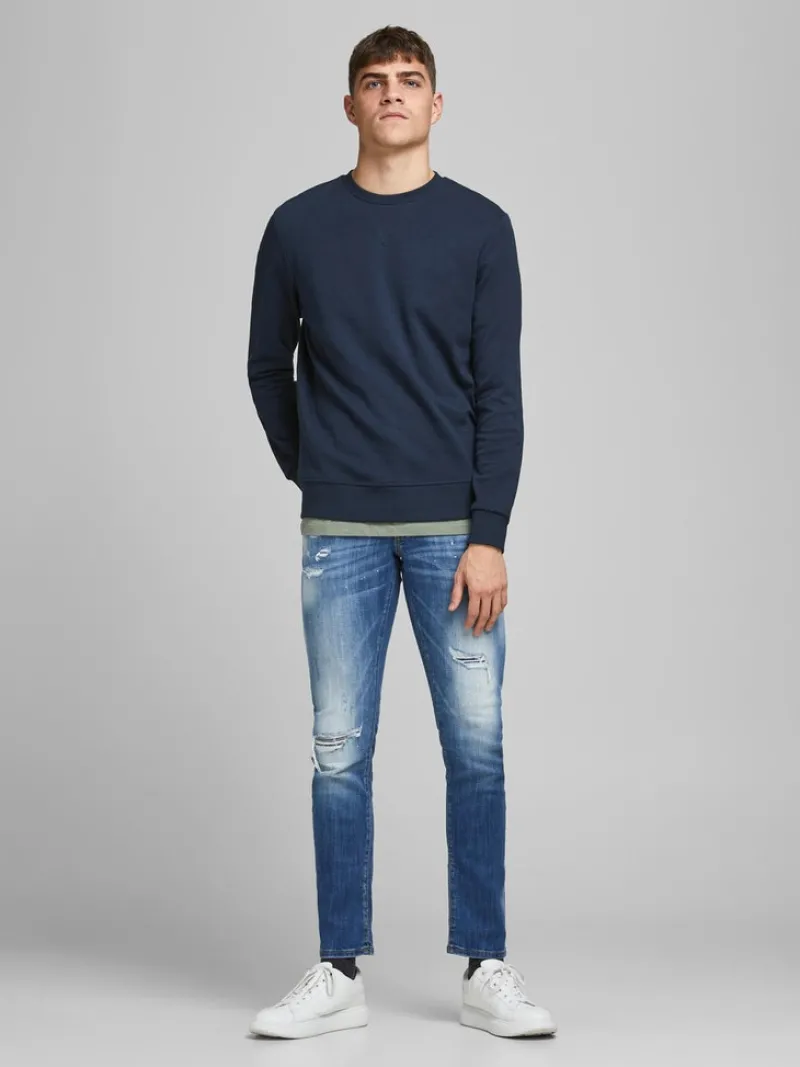 Jack & Jones Pullover & Sweatshirts*JJEBASIC SWEAT CREW NECK NOOS Navy Blazer